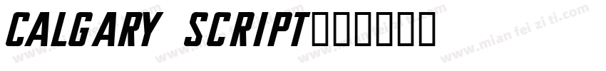 Calgary Script字体转换
